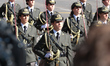 Troops march during a military parade on the national holiday known as "Dia de la Hispanid...