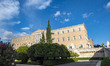 The Greek Parliament or Hellenic Parliament, the Old Royal Palace as seen in Athens during...