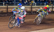 The final heat, as Robert Lambert  (White) leads Tobiasz Musielak  (Blue) and Jack Holder...