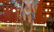 Candice Swanepoel walking the runway at the 2015 Victoria's Secret Fashion Show at Lexingt...