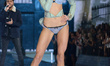 Vita Sidorkina walking the runway at the 2015 Victoria's Secret Fashion Show at Lexington...