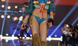 Josephine Skriver walking the runway at the 2015 Victoria's Secret Fashion Show at Lexingt...