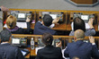 Lawmakers during the meeting of the Ukrainian Parliament,in Kiev,Ukraine,12 November 2015....