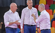 Massimo Barbolini (Head Coach of Savino Del Bene Scandicci) and his staff during the Volle...