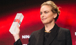 NIna Hoss receives her FFCGN international actors award during the Cologne Film Festival a...