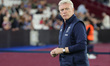 West Ham United manager David Moyes  during the pre-match warm-up during the UEFA Europa C...