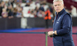 West Ham United manager David Moyes  during the pre-match warm-up during the UEFA Europa C...