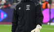 West Ham United's Darren Randolph during the pre-match warm-up during the UEFA Europa Conf...
