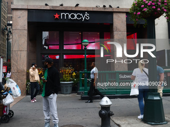 Macy's store is seen in New York, United States, on October 26, 2022. (
