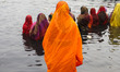 Nov. 17, 2015 - Dhaka, Bangladesh - Hindu Devotees observe Chhath Puja/Surya Puja (Worship...