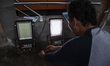 Awab Abdullah (49), an inisiator of energy transformation,  shows an solar powered electri...