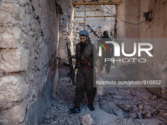 Kurdish Peshmerga soldiers on November 14, 2015 in Sinjar, Iraq. Kurdish forces, with the aid of months of U.S.-led coalition airstrikes, li...