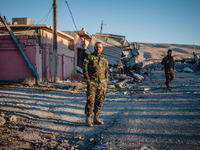 A Kurdish Peshmerga soldier on November 14, 2015 in Sinjar, Iraq. Kurdish forces, with the aid of months of U.S.-led coalition airstrikes, l...