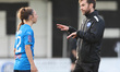 James Gibson manager of Billericay Town having words with Beau Parker of Billericay Town W...