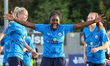 Karissa Doo (Rodney) of Billericay Town Women celebrates her goal during The FA Women's Na...