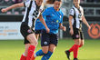 L-R Sarah Thompson of Maidenhead United Women and Holly Turner of Billericay Town Women  d...