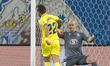 Morales (Villareal),Filip Bednarek (Lech) during the UEFA Europa Conference League match b...