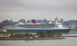  RMS Queen Mary 2, British transatlantic ocean liner, is seen on New York Bay, United Stat...
