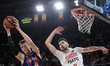 Jan Vesely and Dusan Miletic during the match between FC Barcelona and Basket Girona, corr...