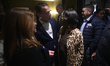 Dem. Gubernatorial nominee Josh Shapiro talked with former City-councilwoman Marian B. Tas...