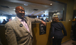 Congressman Dwight Evans mingles as prominent members Democratic Party gather for a tradit...
