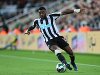 Newcastle United's Allan Saint-Maximin in action during the Carabao Cup Third Round match between Newcastle United and Crystal Palace at St....