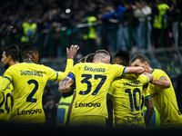 Team Inter Fc celebrating after a goal during the Italian Serie A tootball match between Inter FC Internazionale and Bologna Fc on  November...