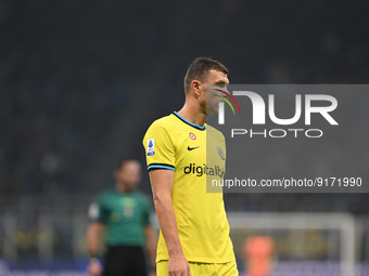 Edin Dzeko of Inter Fc during the Italian Serie A tootball match between Inter FC Internazionale and Bologna Fc on  November 9, 2022 at Gius...