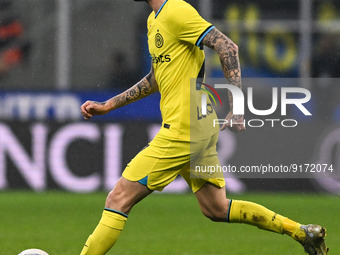 Marcelo Brozovic of Inter Fc during the Italian Serie A tootball match between Inter FC Internazionale and Bologna Fc on  November 9, 2022 a...