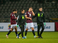 Perr Schuurs of Torino Fc leaving the field after an injury during the Italian Serie A, football match between Torino Fc and Uc Sampdoria, o...