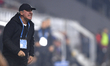 Gheorghe Hagi Farul Constanta head coach reacts during the game between Rapid Bucuresti an...
