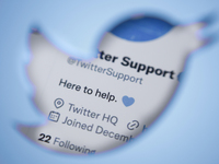 The profile page of the Twitter Support team is seen in this photo illustration in Warsaw, Poland on 21 September, 2022. Twitter management...