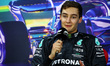Post Sprint race FIA Press Conference with George Russell (GBR) Mercedes AMG F1, portrait...