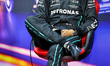 Post Sprint race FIA Press Conference with George Russell (GBR) Mercedes AMG F1, portrait...