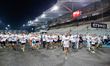 Collaborative track run and walk organised by Sebastian Vettel during the Formula 1 Etihad...