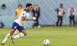 Raheem Sterling  during the World Cup match between England v Iran, in Doha, Qatar, on Nov...