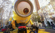 NEW YORK, NEW YORK - NOVEMBER 23: Stuart The Minion balloon is being inflated during the 9...