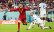 Gavi , goal celebration during the World Cup match between Spain v Costa Rica, in Doha, Qa...