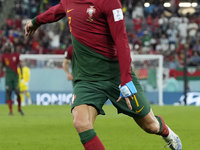 Cristiano Ronaldo Centre-Forward of Portugal shooting to goal during the FIFA World Cup Qatar 2022 Group H match between Portugal and Ghana...