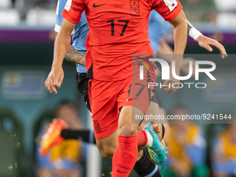 Sangho Na  during the World Cup match between Spain v Costa Rica, in Doha, Qatar, on November 23, 2022. (