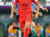 Sangho Na  during the World Cup match between Spain v Costa Rica, in Doha, Qatar, on November 23, 2022. (