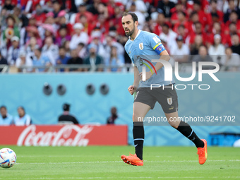 Diego Godin of Uruguay during the FIFA World Cup 2022, Group H football match between Uruguay and Korea Republic on November 24, 2022 at Edu...
