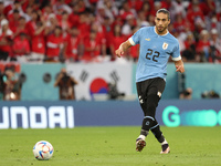 Martin Caceres of Uruguay during the FIFA World Cup 2022, Group H football match between Uruguay and Korea Republic on November 24, 2022 at...