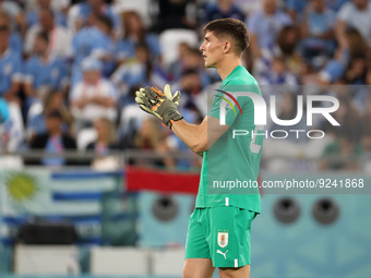 Goalkeeper of Uruguay Sergio Rochet during the FIFA World Cup 2022, Group H football match between Uruguay and Korea Republic on November 24...