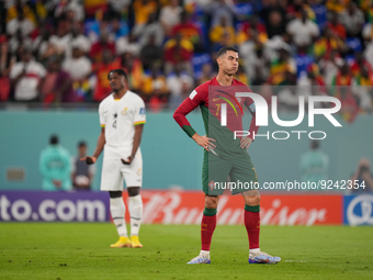 (7) CRISTIANO RONALDO of Portugal team during FIFA World Cup Qatar 2022  Group H football match between Portugal and Ghana at Stadium 974 in...