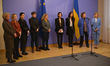 KYIV, UKRAINE - NOVEMBER 23, 2022 - A briefing takes place upon a meeting between Deputy P...