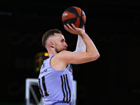 Dzanan Musa of Real Madrid Baloncesto in action during the Liga Endesa match between Real Betis Baloncesto and Real Madrid Baloncesto at Pal...