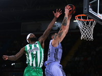Gabriel Deck of Real Madrid Baloncesto in action during the Liga Endesa match between Real Betis Baloncesto and Real Madrid Baloncesto at Pa...