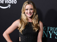 American actress and former beauty queen Greer Grammer arrives at the Los Angeles Premiere Of Amazon Prime Video's 'Something From Tiffany's...