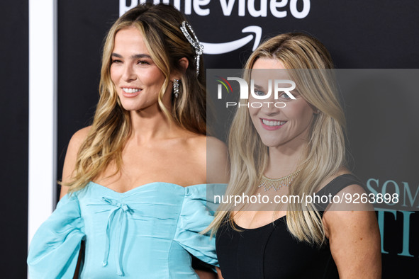 Zoey Deutch and Reese Witherspoon arrive at the Los Angeles Premiere Of Amazon Prime Video's 'Something From Tiffany's' held at AMC Century...